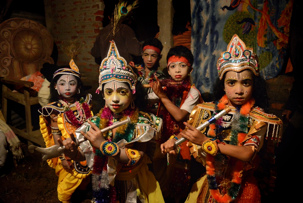 Monks of Majuli island - India